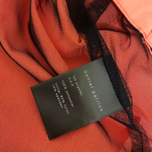 Daniel Patrick Anorak Sport Quarter Zip Track Jacket Coral Unisex Men's Size XS - Picture 8 of 8